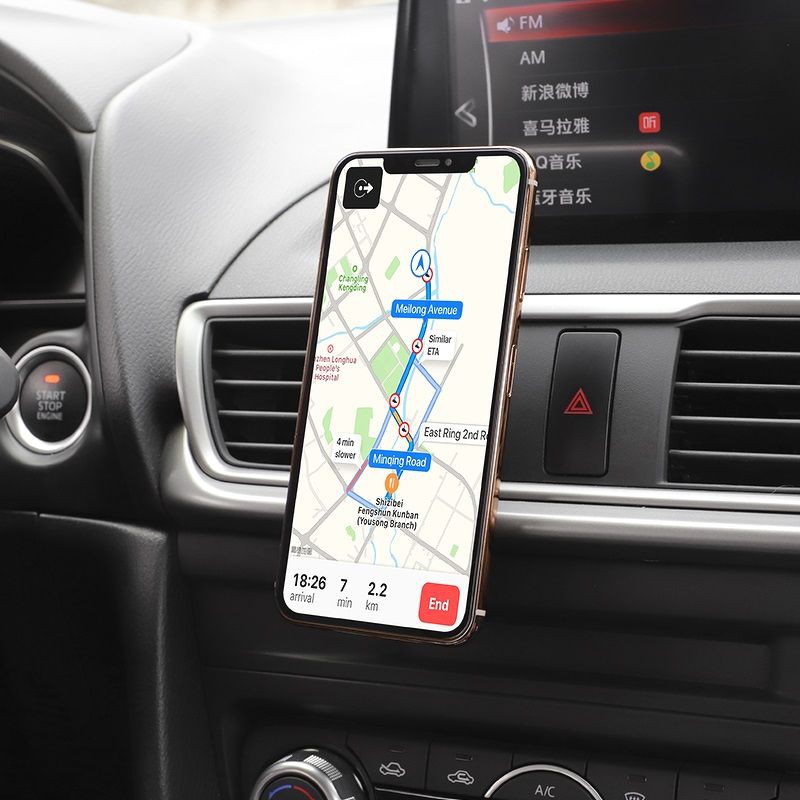 Giá Đỡ Điện Thoại Hít Nam Châm Kẹp Cửa Gió CA47 Cho Ô Tô