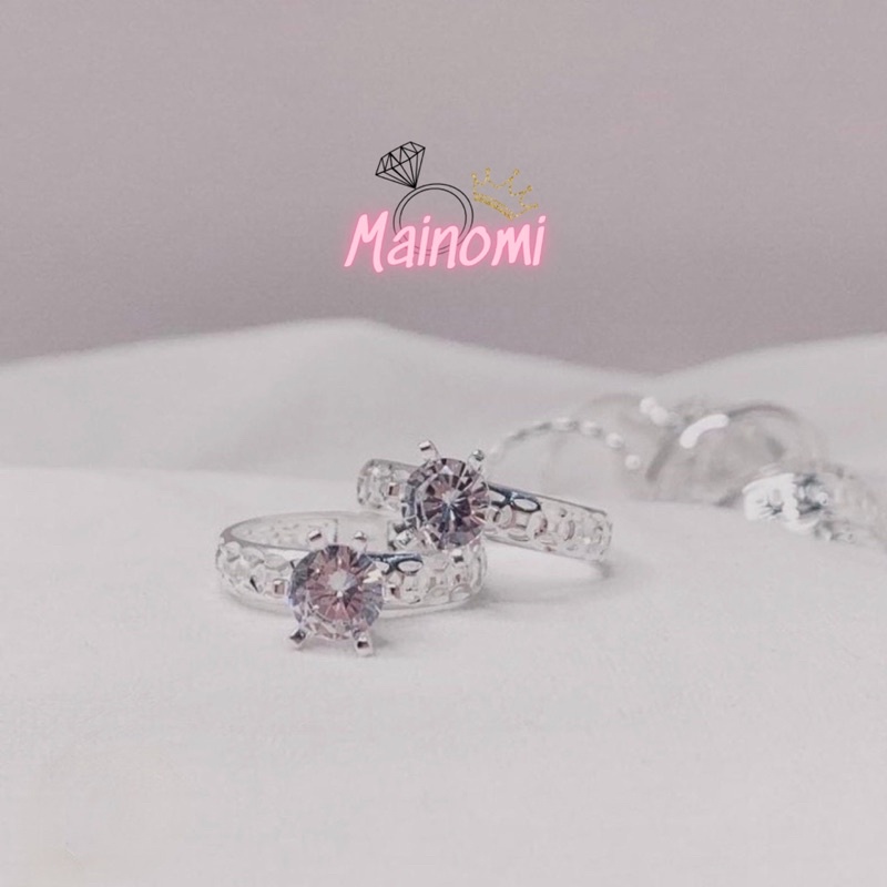 Nhẫn kim tiền bạc ta, đá chủ tựa kim cương, tiền tài phát lộc Mainomi Shop Bạc Xinh