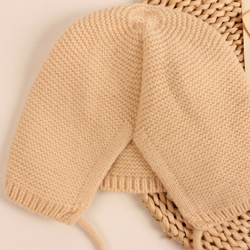 Mũ Len Beanie Tai Mèo Dễ Thương Cho Bé 0-2 Tuổi
