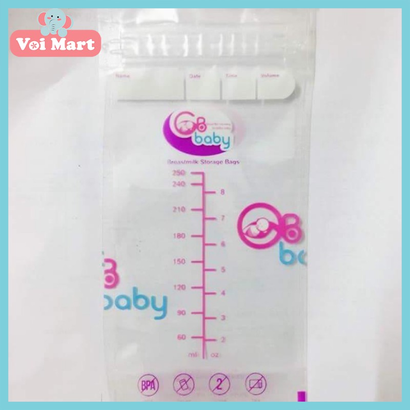  ⭐DEAL SOCK⭐ TÚI TRỮ SỮA GB BABY HÀN QUỐC 250ML HỘP 50 TÚI