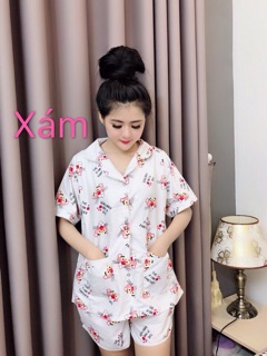 ĐỒ BỘ KATE QUẦN SHORT CỔ PYJAMAR