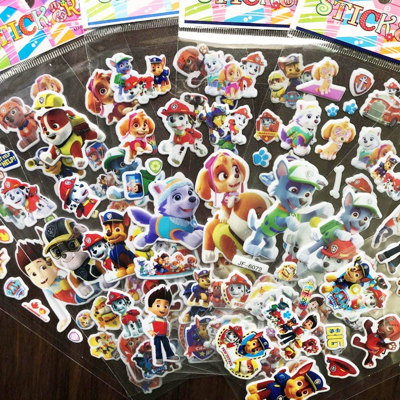 Miếng Dán 3D Hình Heo Peppa Pig Hoạt Hình Ba Chiều Dành Cho Trẻ Mẫu Giáo