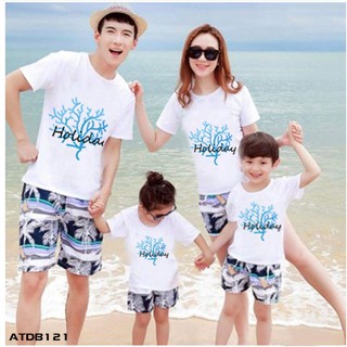 [ MẪU MỚI]ÁO THUN ĐI BIỂN IN CHỮ HOLIDAY LẠ MẮT SIÊU HOT ĐỦ SIZE - ATDB121