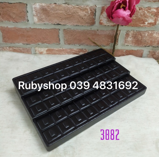 Khay da trưng bày nhẫn ,