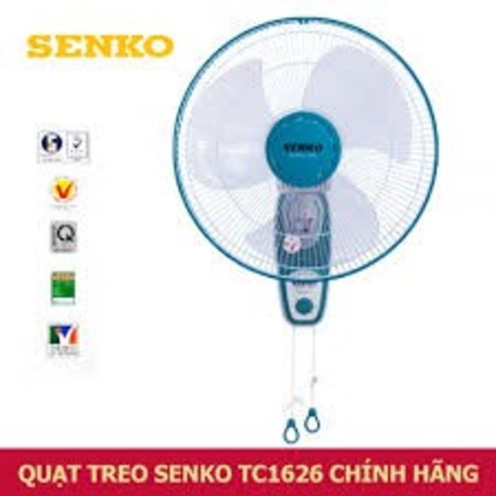 [ Combo 2 quạt ] Quạt đứng Senko DR1608 &amp; Quạt treo tường Senko TC 1626 chính hãng