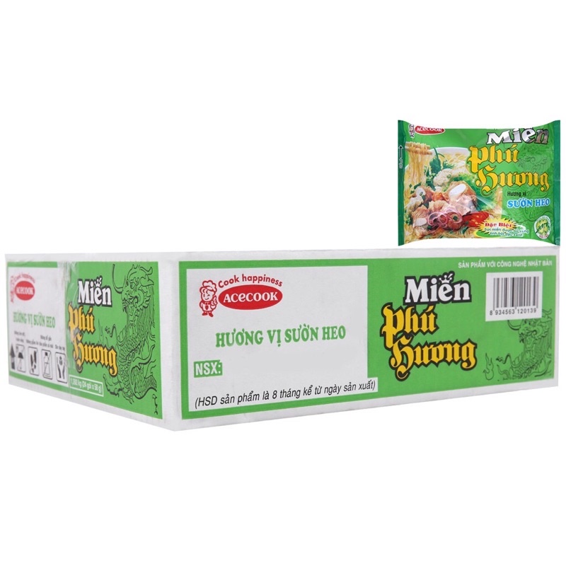Thùng 24 Gói Miến Phú Hương Các Loại