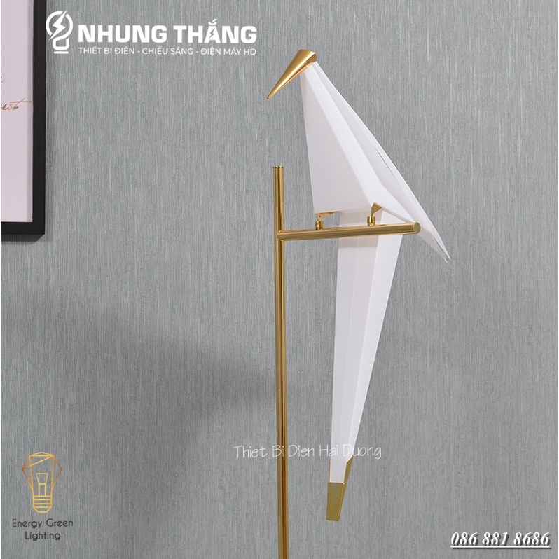 Đèn Cây Đứng Chim Hạc Cao Cấp DB-C1 - Cao 165cm - Kiểu Dáng Sang Trọng - Trang Trí Phòng Khách,Phòng Ngủ,Đọc Sách