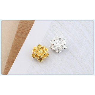 CHARM HOA SEN BẠC XI VÀNG