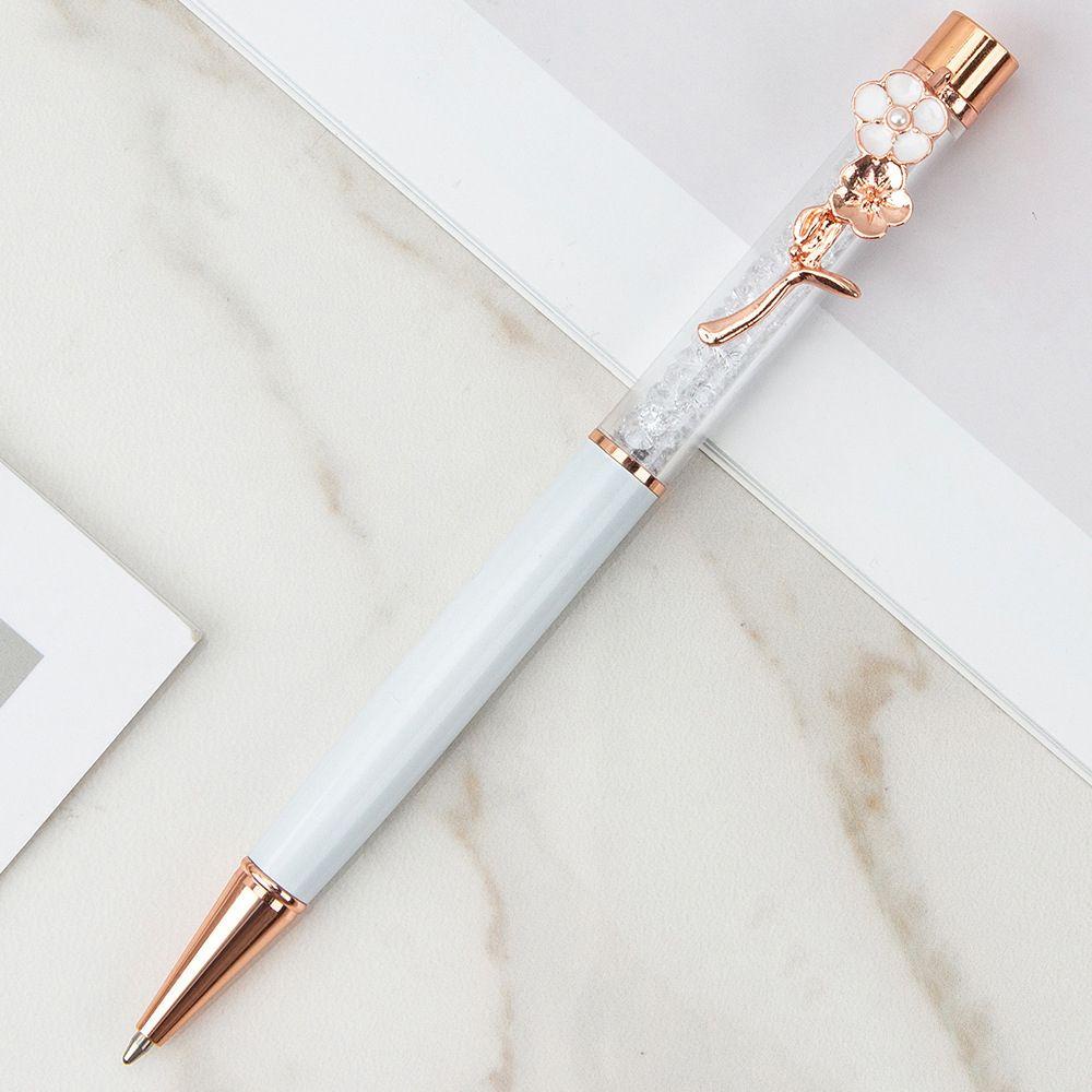 1 Bút Ký Tên Bằng Kim Loại Đồng Hình Hoa Dầu Đám Cưới / Trường Học / Văn Phòng Phẩm