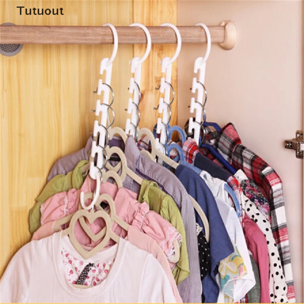 Móc treo quần áo 9 lỗ có thể xoay đa dụng