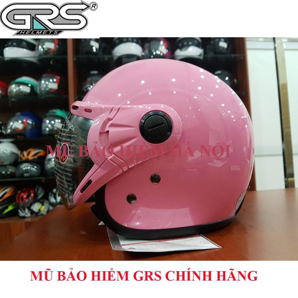 [ SHOPEE ] MŨ BẢO HIỂM 3/4 ĐẦU GRS CHÍNH HÃNG - A368 KÍNH-Vàng