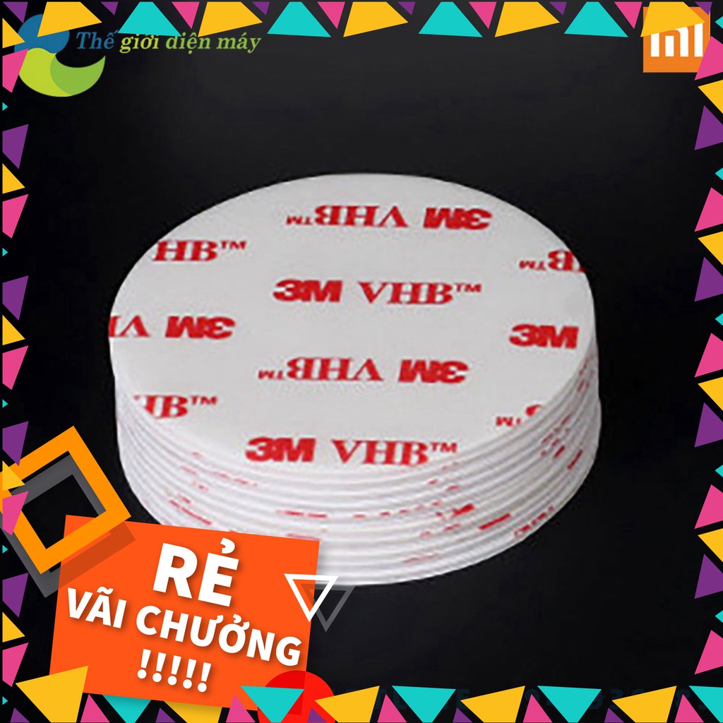 [SALE] Miếng dán 2 mặt 3M VHB/ Keo dính liên kết 2 mặt Đường kính 5cm- Thế Giới Điện Máy .