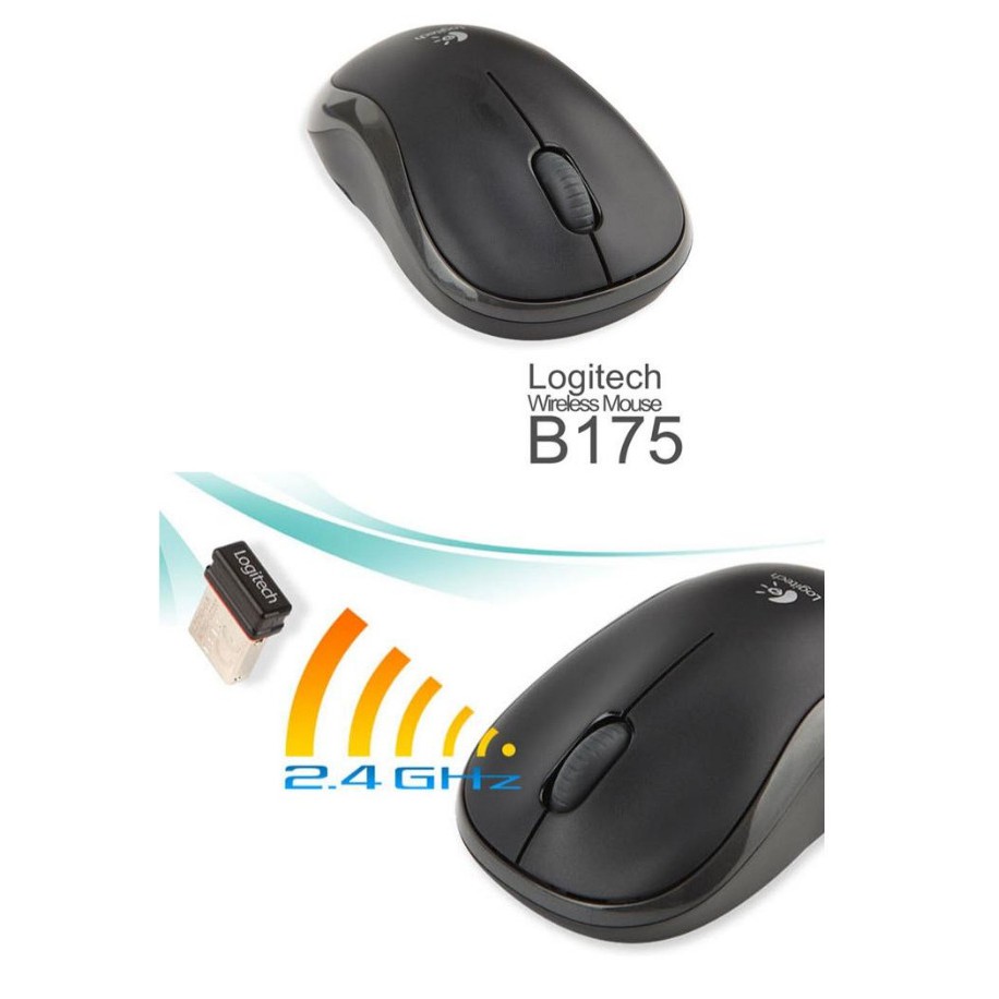 [Mã ELMALL8 giảm 8% đơn 300K] Chuột máy tính không dây Logitech B175 (Đen) Hàng chính hãng New 100% | BigBuy360 - bigbuy360.vn