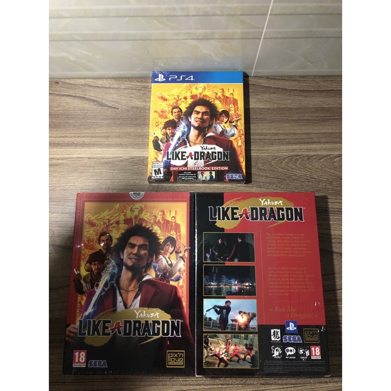 [Limited][Steelbook] Phiên bản giới hạn game PS4 Yakuza: Like a Dragon kèm hộp thiếc Steelbook