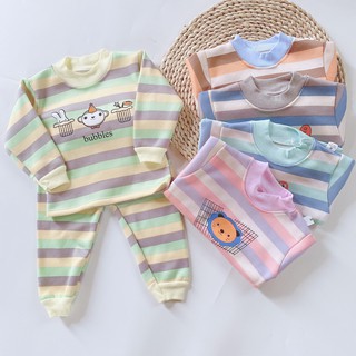 BỘ NỈ KẺ CỔ CHUI CHO BÉ (7-16KG)