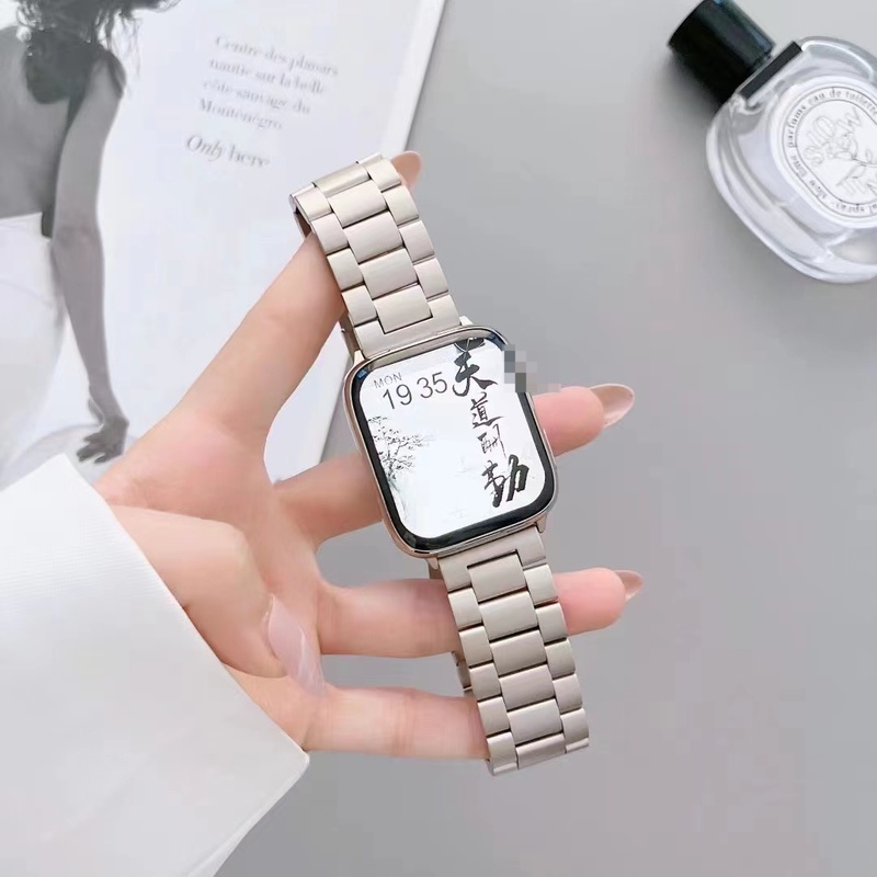 Dây Đeo Bằng Thép Không Gỉ Mỏng Cho Đồng Hồ Thông Minh apple watch 7 6 se 41mm 45mm 40mm 44mm iwatch 5 3 38mm 42mm