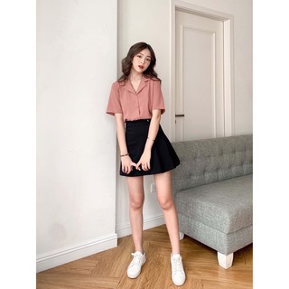 Áo sơ mi đũi Hàn Ulzzang Korea