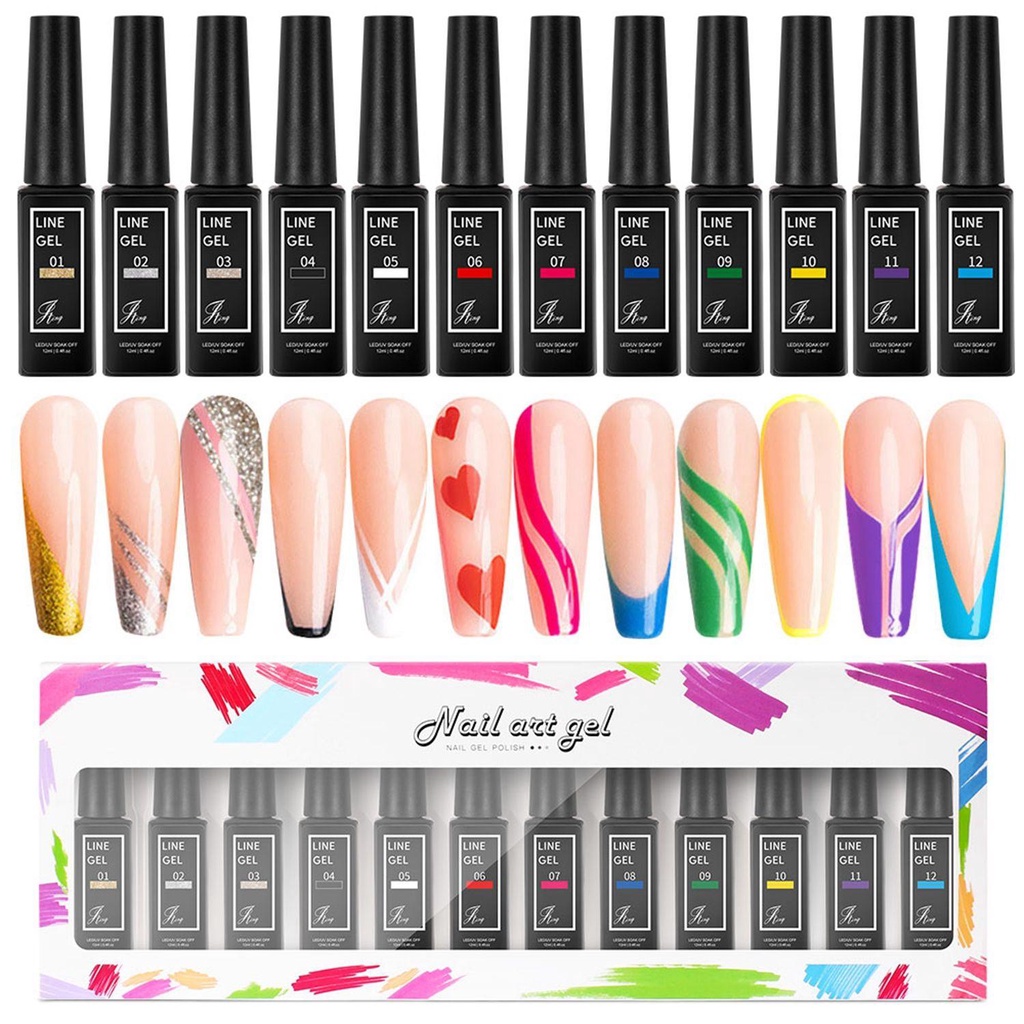 XIANTIN Sơn Móng Tay Gel UV 12 Màu