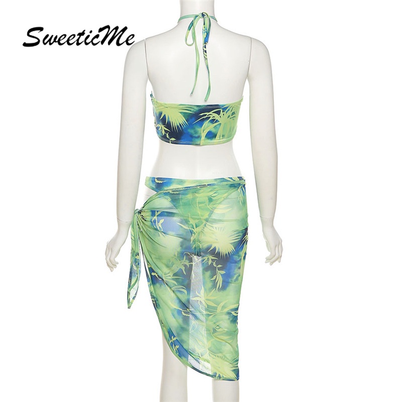 Set Đồ Ngủ Sweeticme 2021 Gồm Áo Không Tay Xuyên Thấu Và Quần Lót Lọt Khe Thời Trang Quyến Rũ Cho Nữ | BigBuy360 - bigbuy360.vn