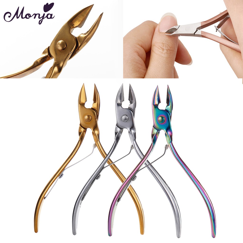 MONJA [Hàng mới về] Kềm cắt móng tay bằng thép không gỉ an toàn chất lượng cao