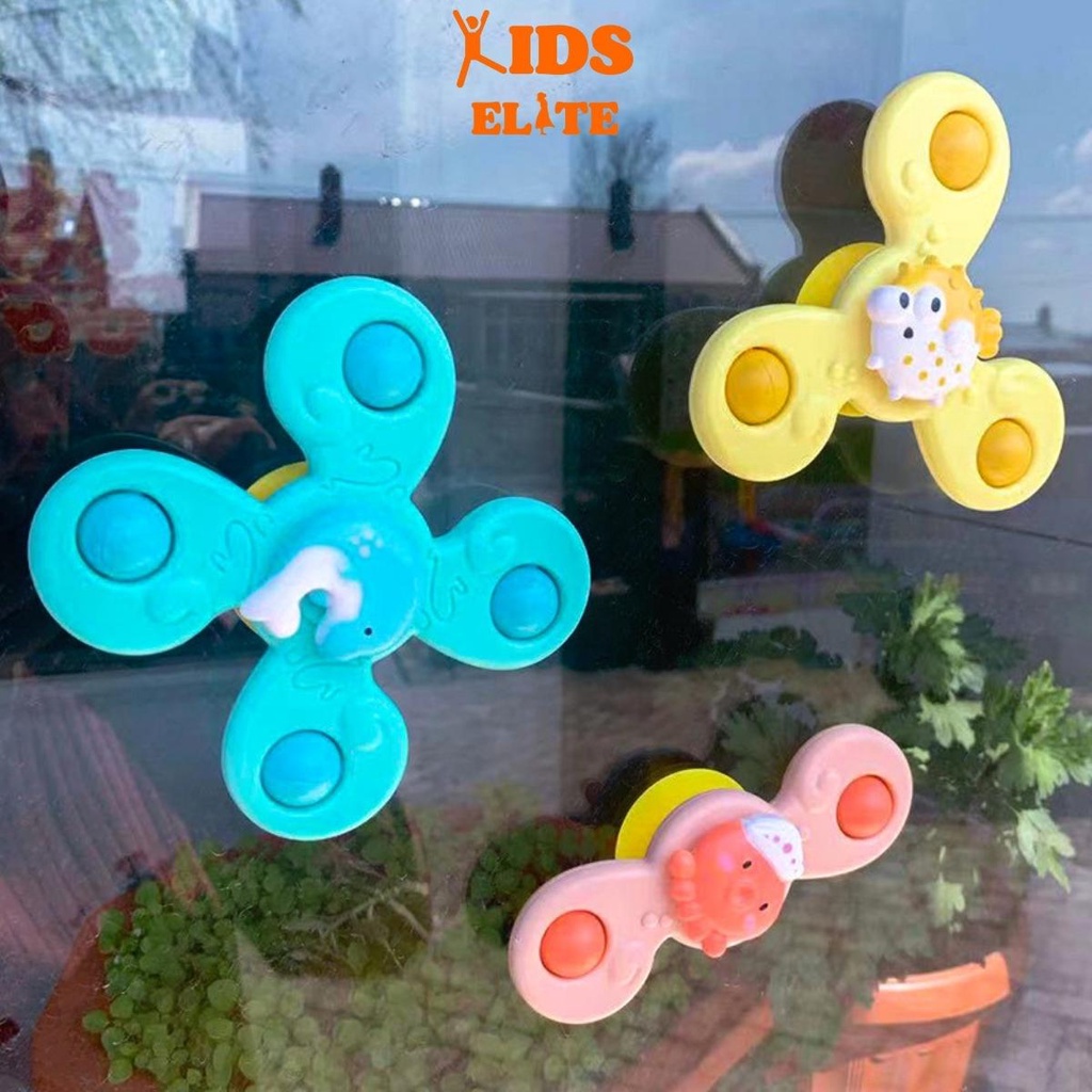 Đồ Chơi Giải Trí Chong Chóng Dính Tường Spinner⭐️𝐅𝐑𝐄𝐄 𝐒𝐇𝐈𝐏⭐️Chong Chóng Nhựa Độc Đáo, Dễ Thương, An Toàn