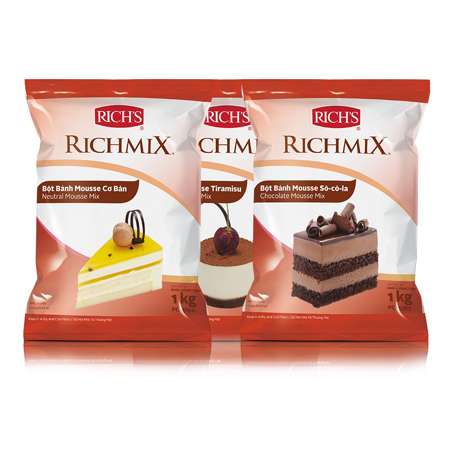 Bột Bánh 'MOUSSE' Rich'smix 1KG "GIÁ TỐT"