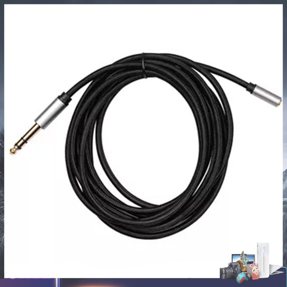 Dây Cáp Bện Chuyển Đổi Cổng 3.5mm Female Sang 6.35mm Trs 1 / 8 Jack Sang 1 / 4