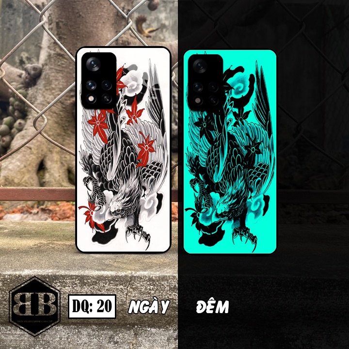 Ốp lưng kính Dạ Quang Xiaomi Redmi Note 11 5G / POCO M4 PRO phát sáng trong đêm giá ưu đãi