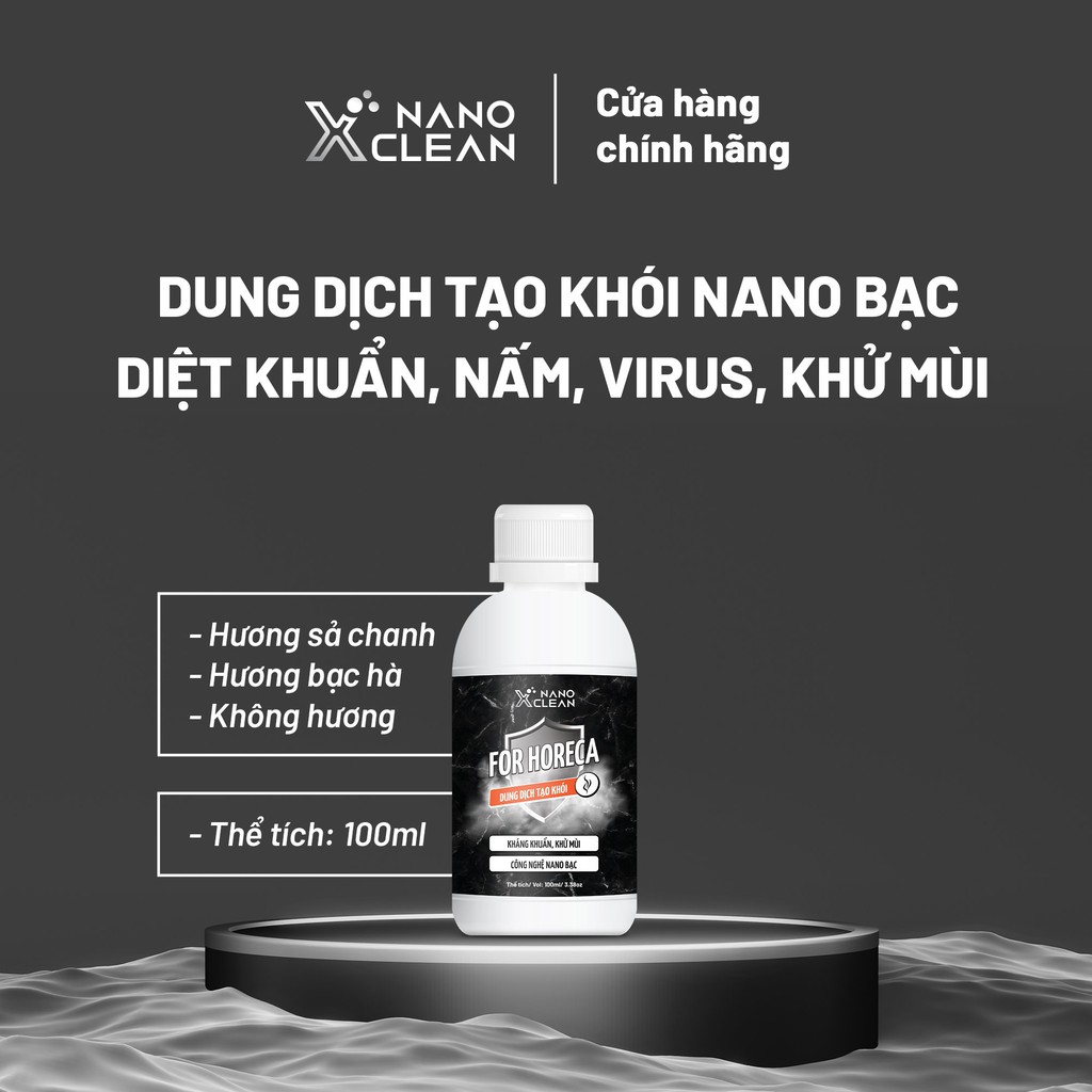 [MÙI BẠC HÀ+SẢ CHANH ] DUNG DỊCH NANO BẠC PHUN KHÓI KHỬ KHẨN HORECA XCLEAN-MÙI HẢI SẢN, MỐC,MƯA, ÓI-AHT CORP (AHTC)-5L