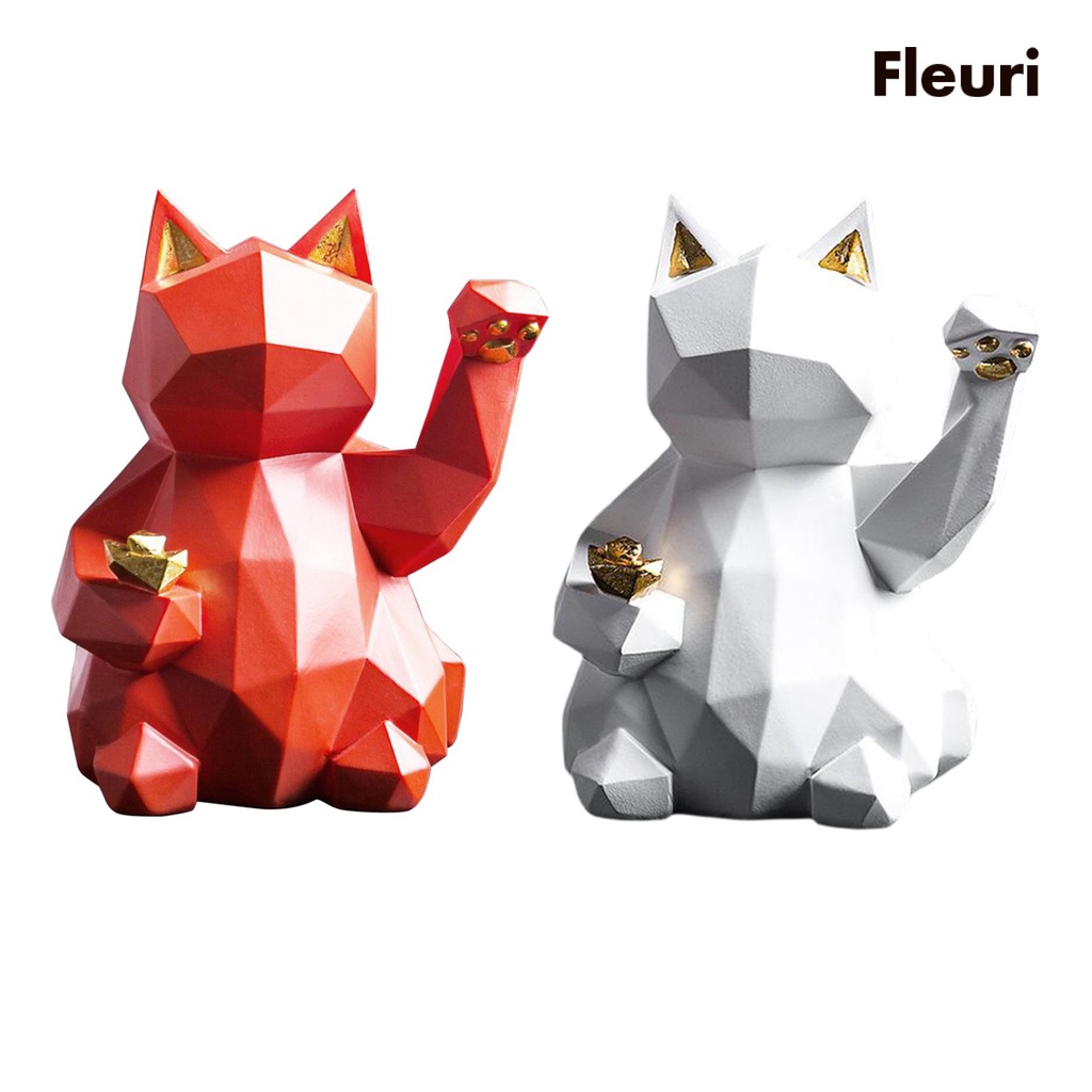 Tượng Mèo May Mắn Trang Trí Nội Thất