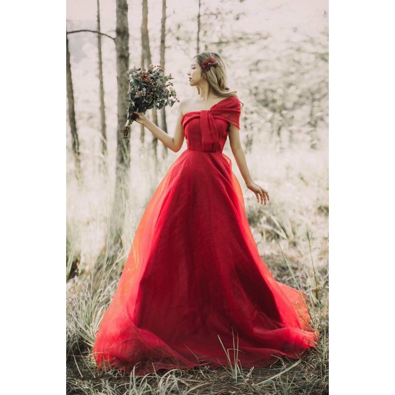 ĐẦM XOÈ BẸT VAI XẾP LY XINH XẮN full size s m L xl