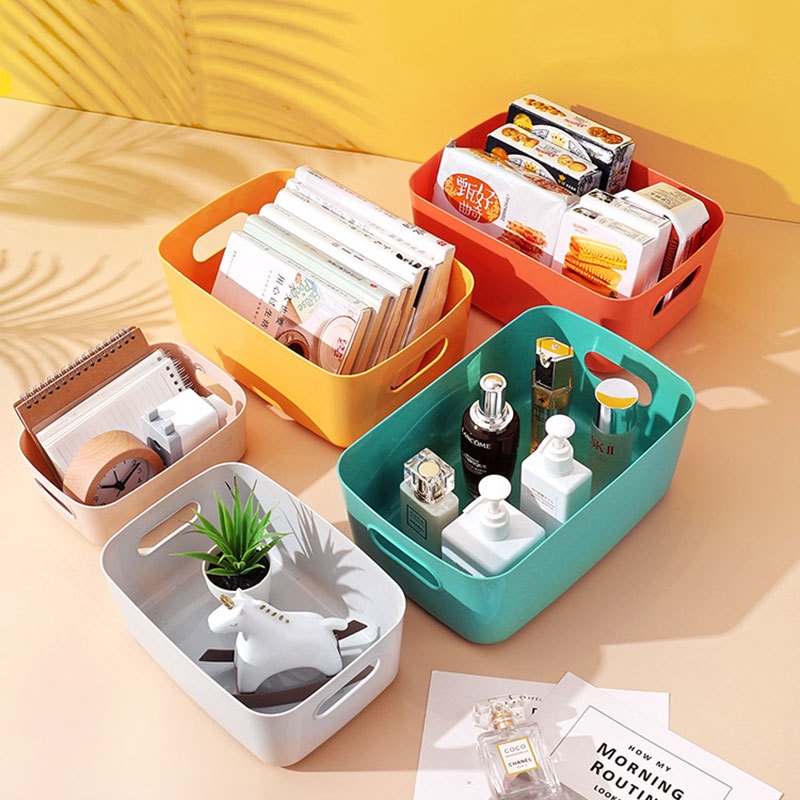 Hộp nhựa đựng đồ quà mỹ phẩm đồ ăn đồ chơi gấu bông có tay cầm đa năng đủ màu đủ size tiện dụng cao cấp