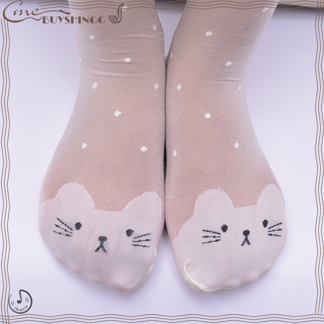 Quần Tất Mỏng Thoáng Khí Chống Móc Dễ Thương Cho Bé Gái