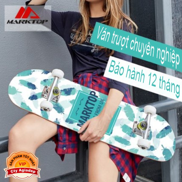 Ván trượt chuyên nghiệp dành cho thanh thiếu niên - Skateboard Marktop (Bản UK)