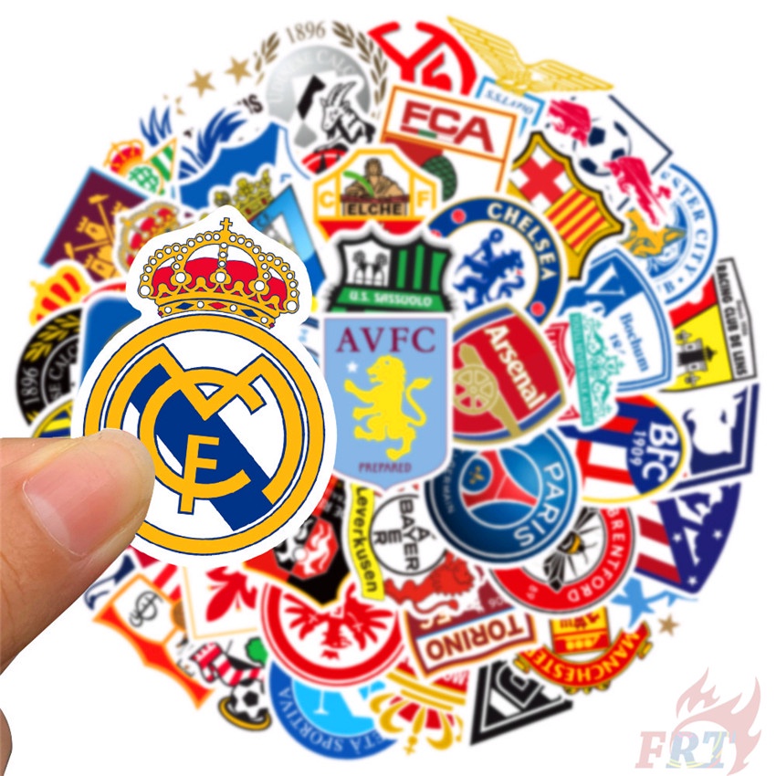 Bộ 100 Cái/Bộ ❉ Miếng Dán Logo Câu Lạc Bộ Bóng Đá Và Superstar ❉ Miếng Dán Trang Trí Vali Laptop Ván Trượt DIY Thời Trang