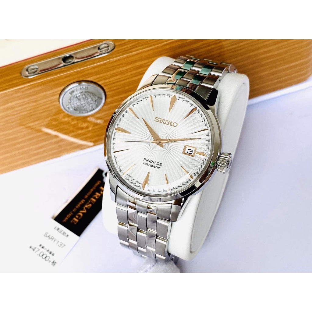 Đồng Hồ Nam SEIKO Presage Cocktail SARY137 Chính Hãng Tặng Dây Da Cao Cấp