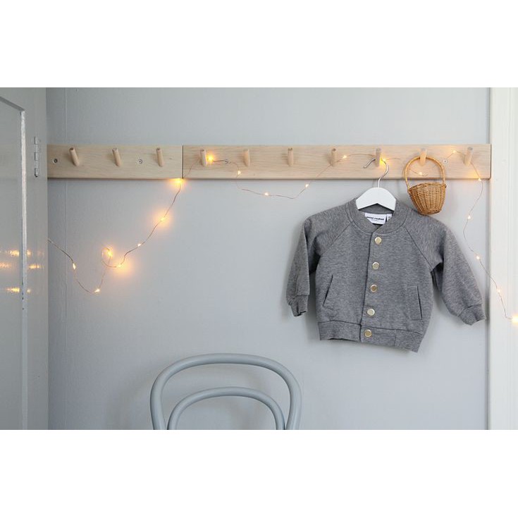 Móc gỗ treo tường trang trí phòng ngủ dễ thương, kiểu dáng vintage decor nhà cửa