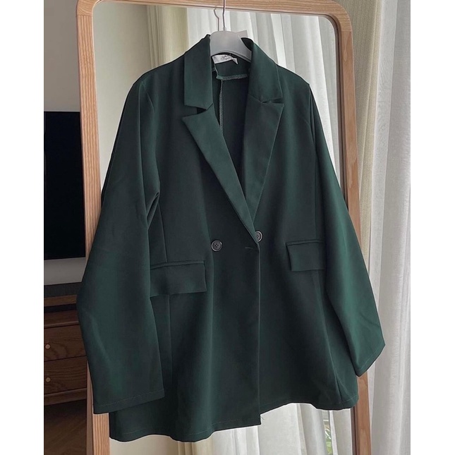 Áo blazer 2 cúc ngang tay dài - hàng 1 lớp