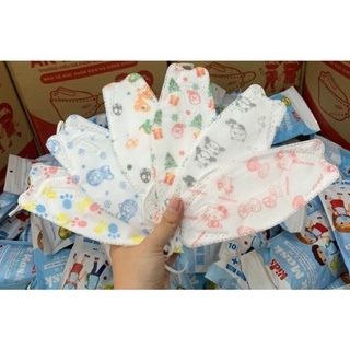 Khẩu Trang KF94 Cho Bé 4 Lớp  ( Túi 10 cái )