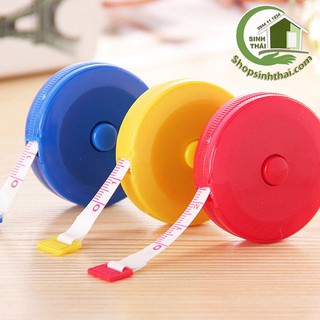Thước dây móc chìa khóa, thước dây mini 1,5m - giao màu ngẫu nhiên