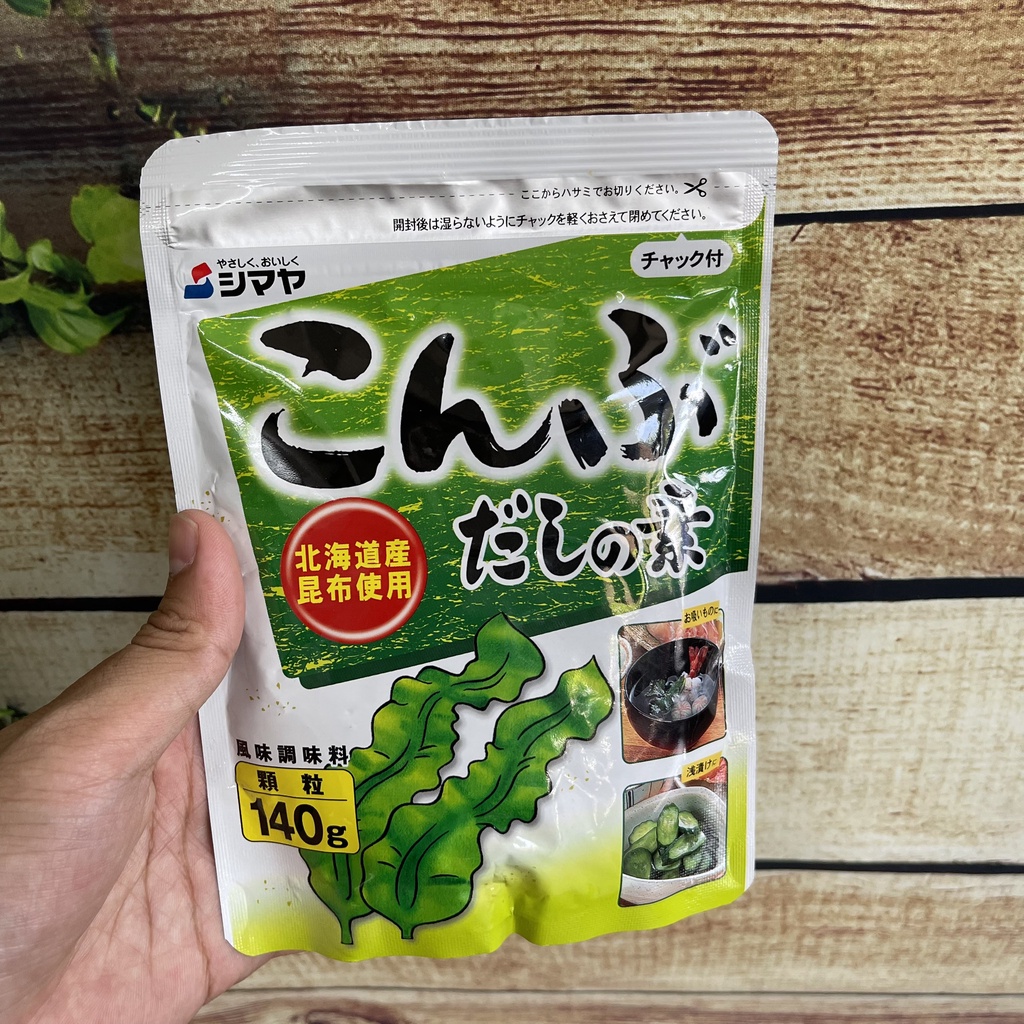 [Hàng chuẩn Nhật] Hạt nêm Tảo bẹ Kombu Dashi {Shimaya} 140G