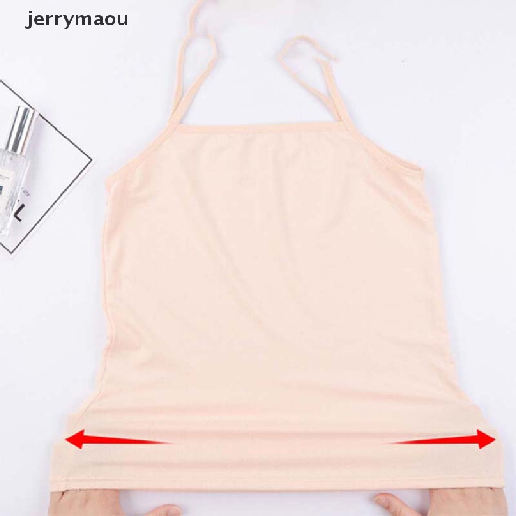 Áo Tank Top Hai Dây Cổ Tròn Màu Trơn Thời Trang Dành Cho Nữ