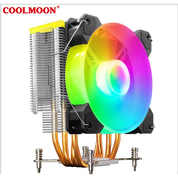 Tản CPU Coolmoon X400 New - Full Box - Support các loại socket Intel 15xx,1366,2100, AMD - BH 06 Tháng