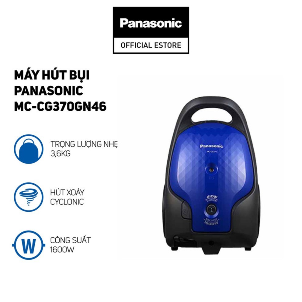 Máy Hút Bụi Panasonic MC-CG371AN46 (1600W) - Bảo Hành 12 Tháng - Hàng Chính Hãng