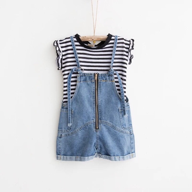 Yếm jeans bé gái