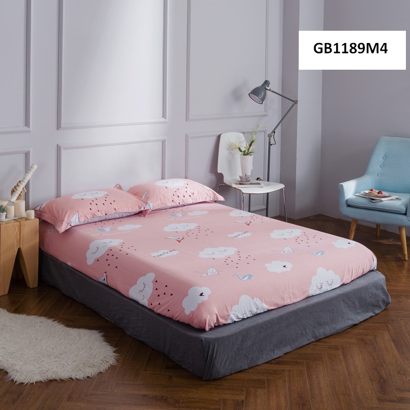 GB1189- sale 30% Ga trải giường bọc chun cotton 180x 200cm hàng nhập
