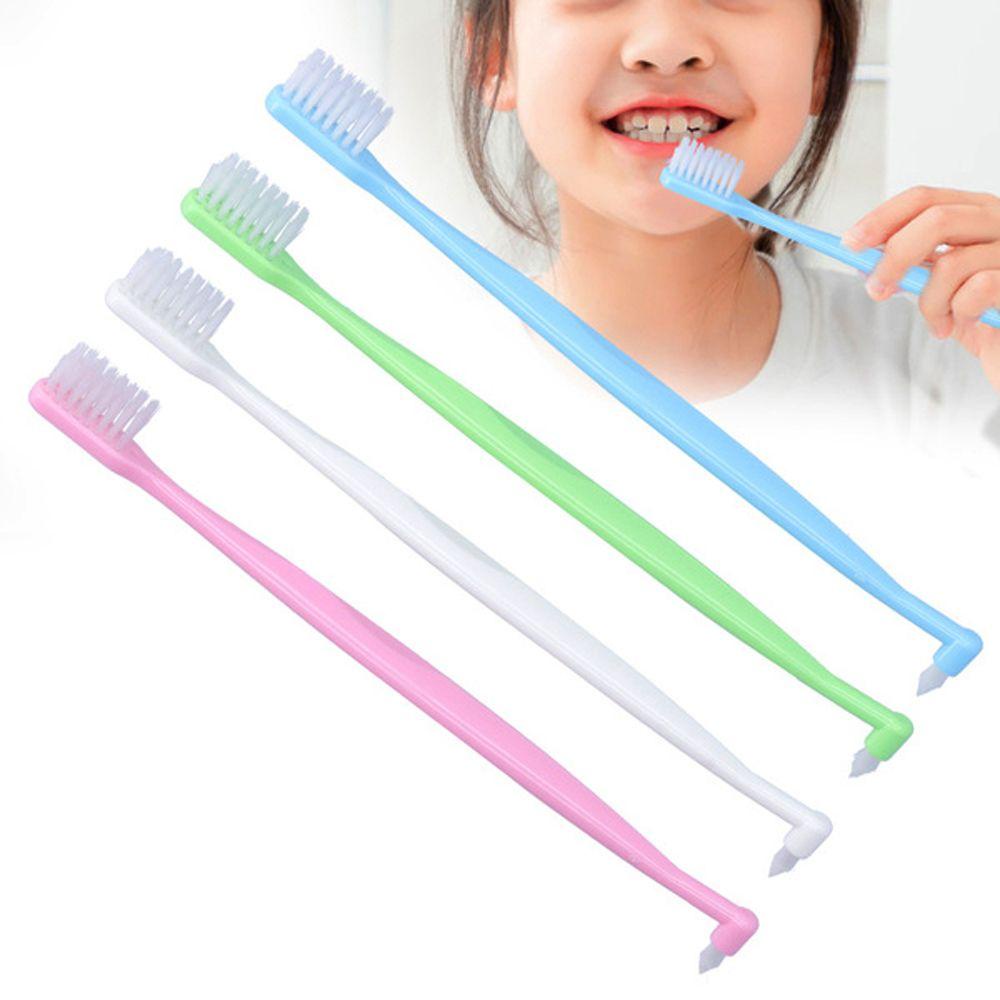 Bàn Chải Đánh Răng Chỉnh Nha Hai Đầu Mềm Mại Vệ Sinh Răng Miệng