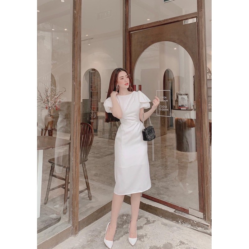 Đầm dự tiệc🌹FREESHIP 🌹Đầm body tay phồng nơ vai | BigBuy360 - bigbuy360.vn