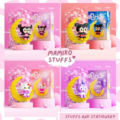 BỘ ĐỒ CHƠI LẮP RÁP MÔ HÌNH MINI CÓ ĐÈN MẶT TRĂNG SIÊU XINH DỄ THƯƠNG