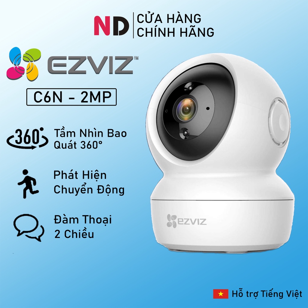 Camera Wifi Ezviz C6N Full HD 1080P 2MP Xoay 360 - Đàm Thoại 2 Chiều Giám Sát An Ninh